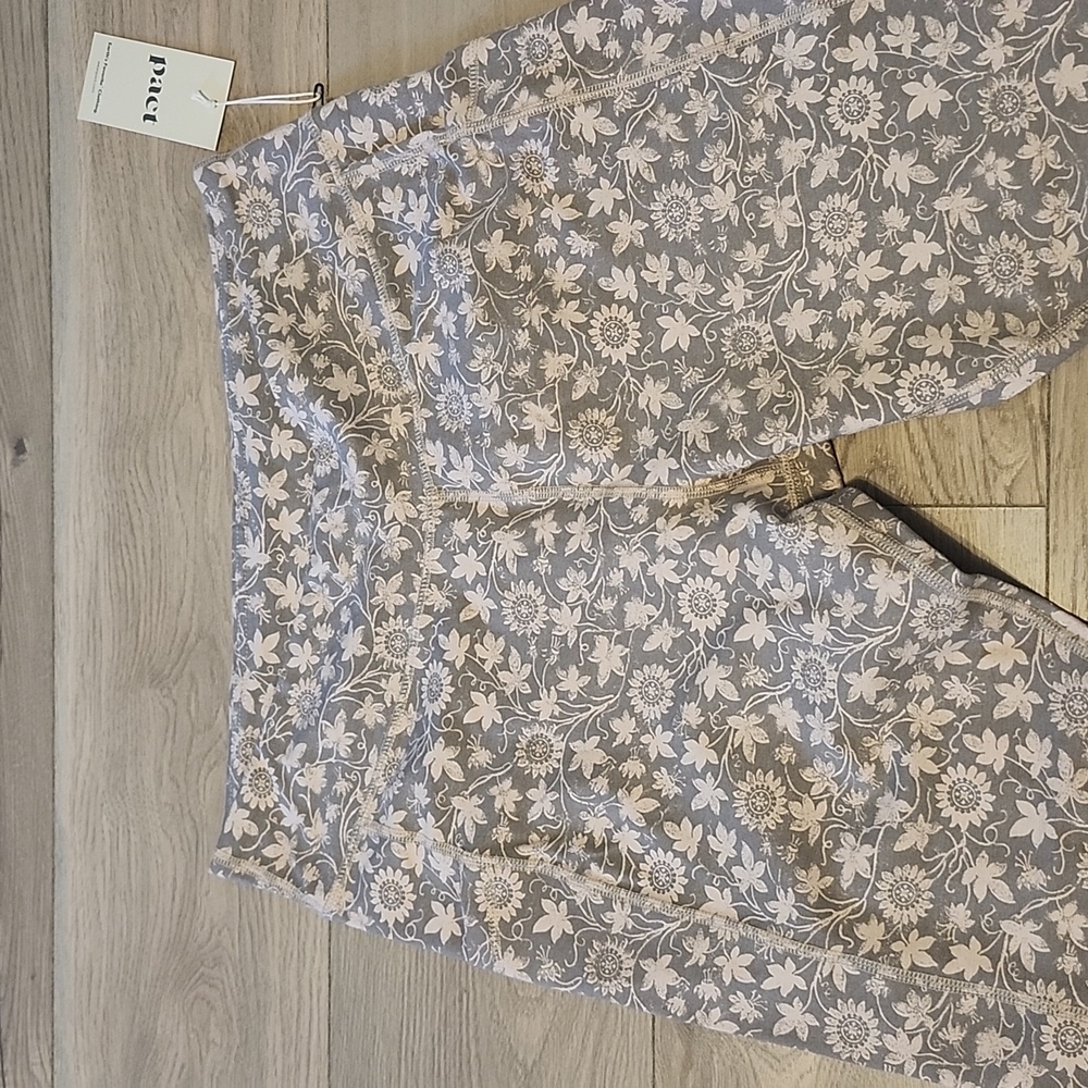 Pact womens pure fit pocket legging XL 90%organic cotton 10% elase